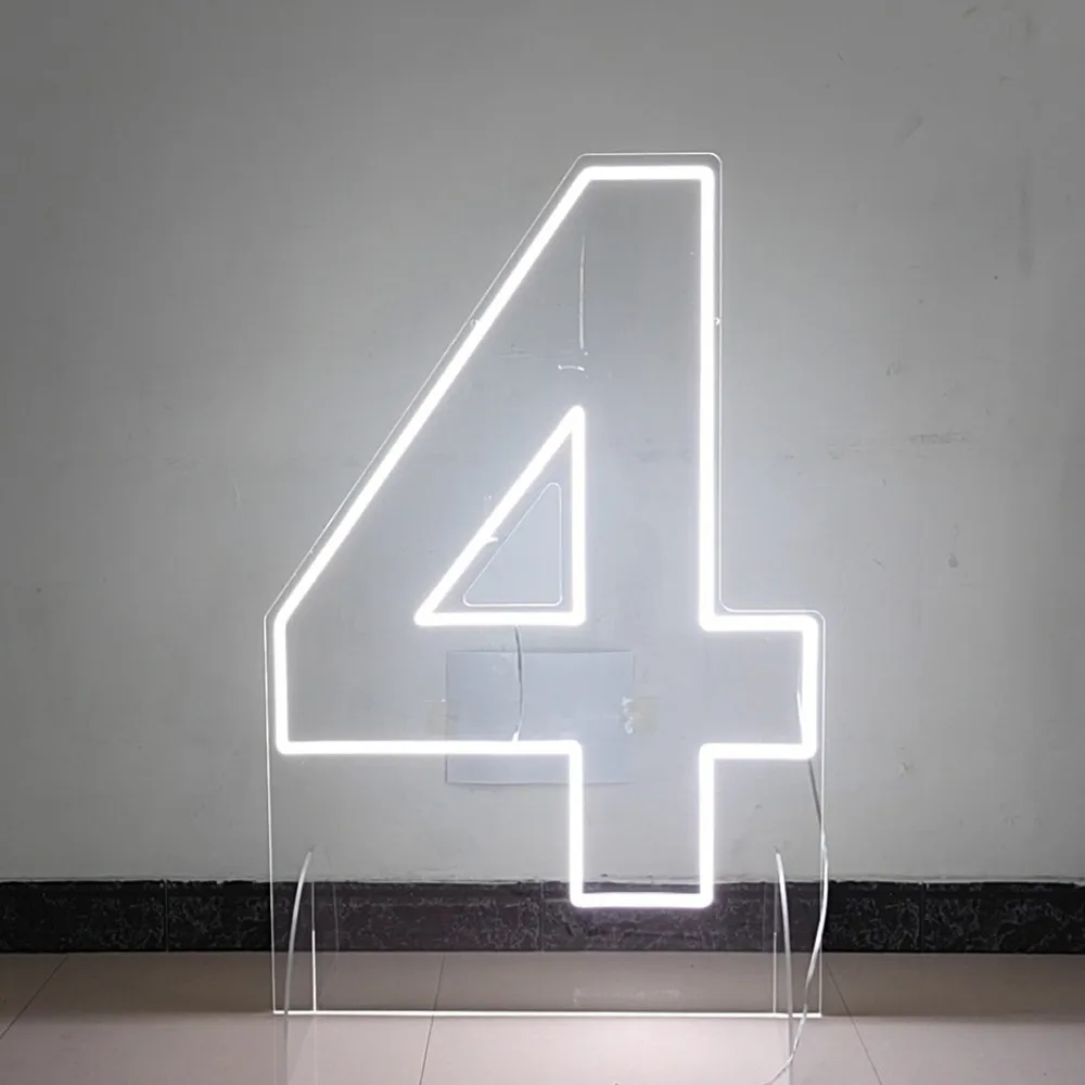 

Custom Numbers Neon Signs 0 To 9 Birthday Anniversary Wedding Event Decor Private LED Neon Light Up Numbers Acrylic Neon Numbers