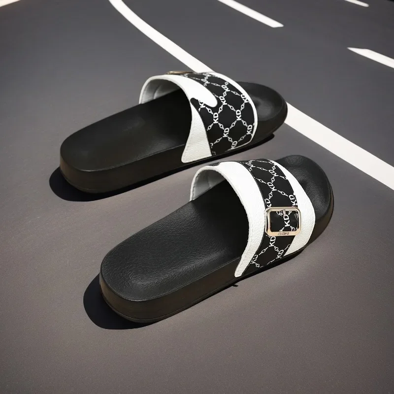 Easy Clean Men Summer Slippers Anti Slip Convenient Care Student Daily Casual Playing Shoes