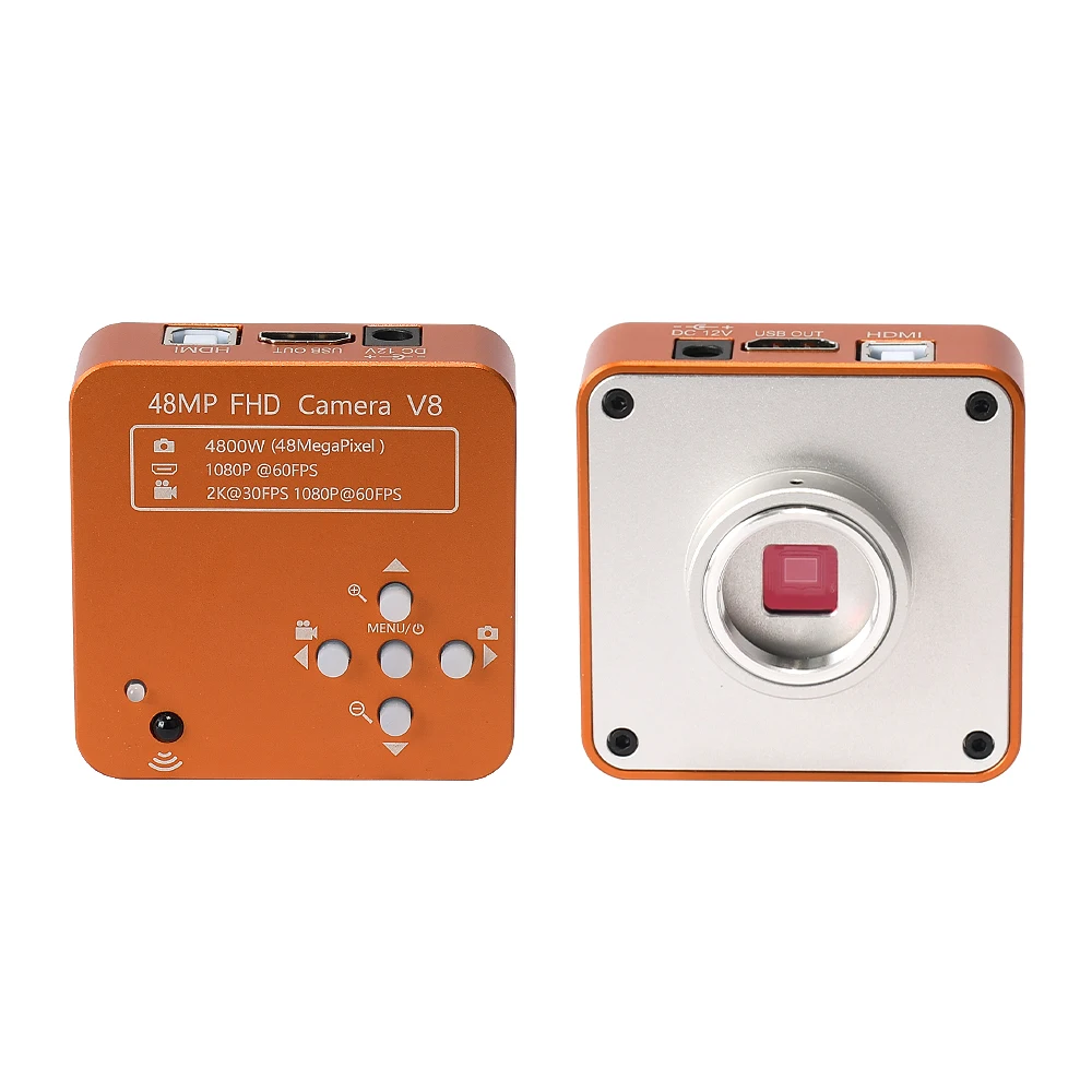 Fotocamera per microscopio 2K 48MP 60FPS FHD 4800W 180X HDMI USB Video fotocamera industriale digitale elettronica per saldatura di riparazione del
