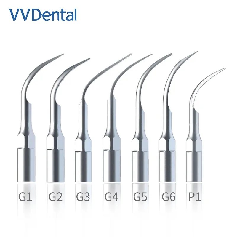 

VVDental Ultrasonic Dental Scaler Tip G1-G6 Scaling Tip of Root Canal Therapy Needle For EMS Woodpecker Orthodontic Teeth Tips