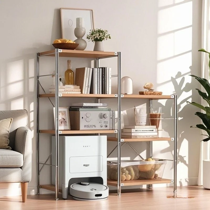 Log wind rack Household floor storage rack Sweeping robot Washing machine Empty high tripod