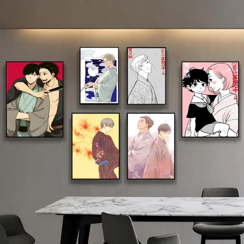 Anime SShowa Genroku Rakugo Shinjuing Poster Posters Anime Room Decor Decoration Movie Backpack Wall Interior Music Wall Art