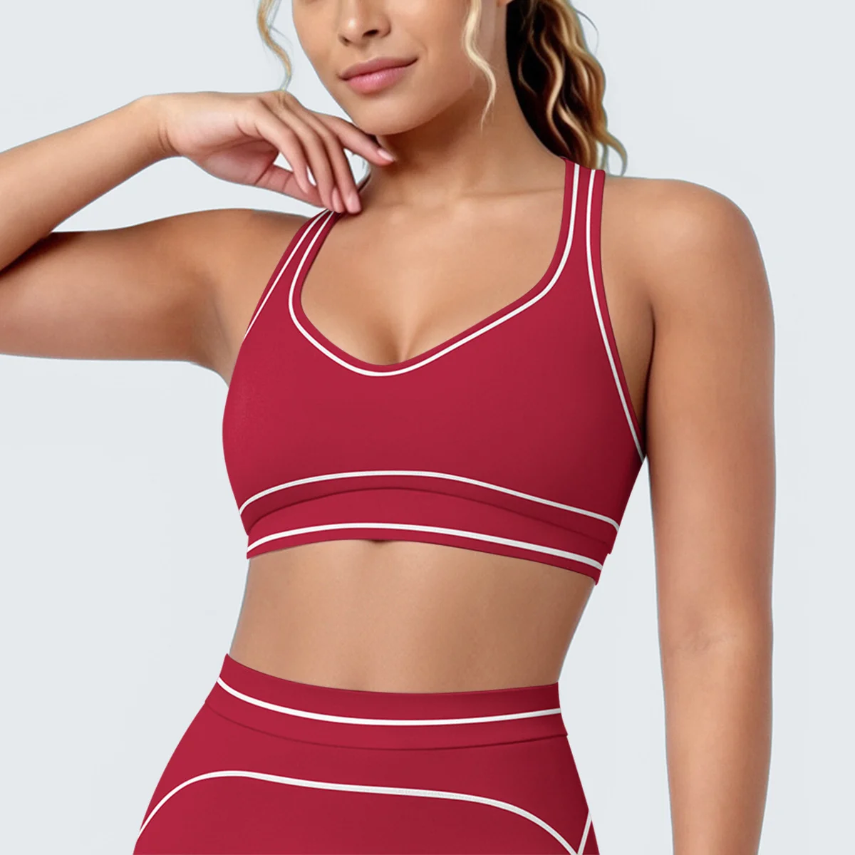 Sexy Sports Bra Women Yoga Bra Elastic Shockproof Running Top Gym Workout Push up Sports Underwear Backless Breathable Crop Top