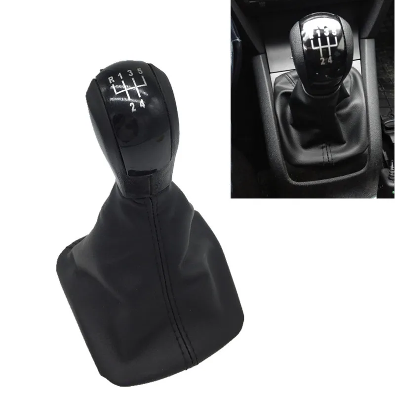 

For Skoda Octavia 2 A5 MK2 2004 2005 2006 2007 2008 2009 2010 2011 2013 5/6 Speed Car Gear Shift Knob Lever Shifter Gaiter Boot