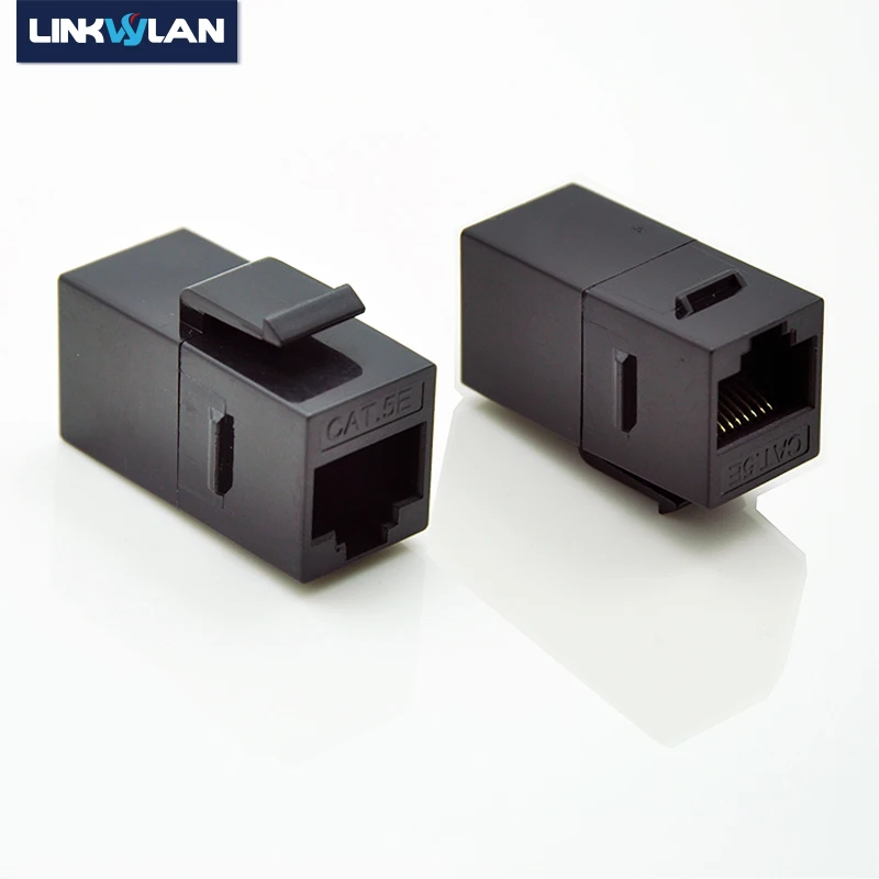 

(12pcs/pack) RJ45 Cat.5e inline female adapter coupler - unshielded adapter for blank patch panel