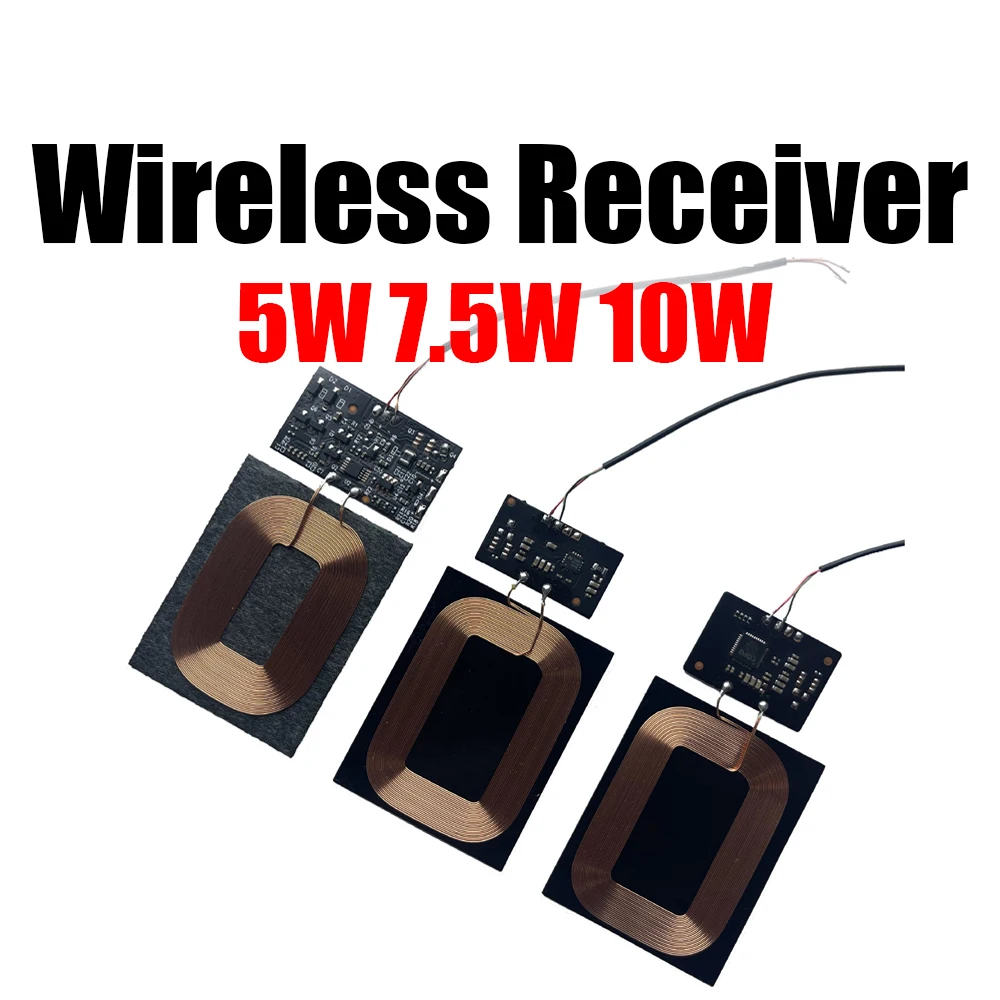 5W 7.5W 10W 5V 1A Wireless Charger Receiver Module PCBA Coil Circuit Power Board FOR Wireless Fast Charging Transmitter