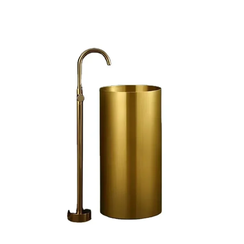 

stainless steel wash basin luxury free standing basin basin sink stand bathroom Hot sales
