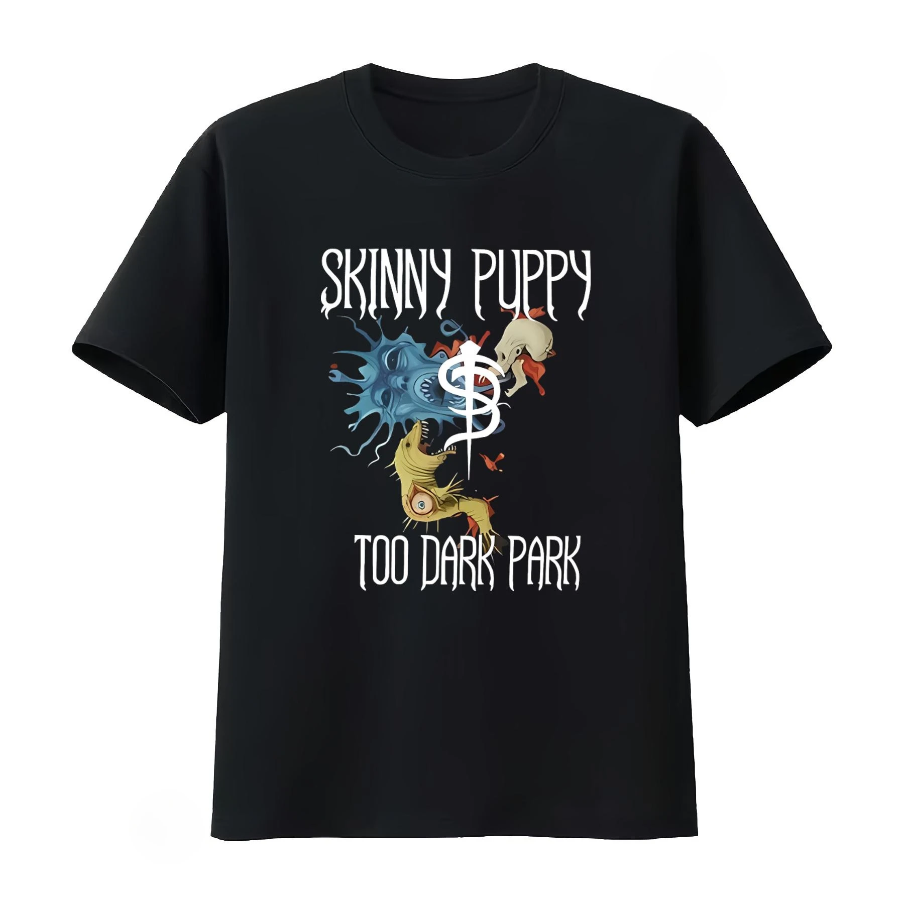 NWT Skinny Puppy Too Dark Park Canadian Industrial Music Group T Shirt Top Men's Clothing Women Clothing 2026 Summer New T Shirt