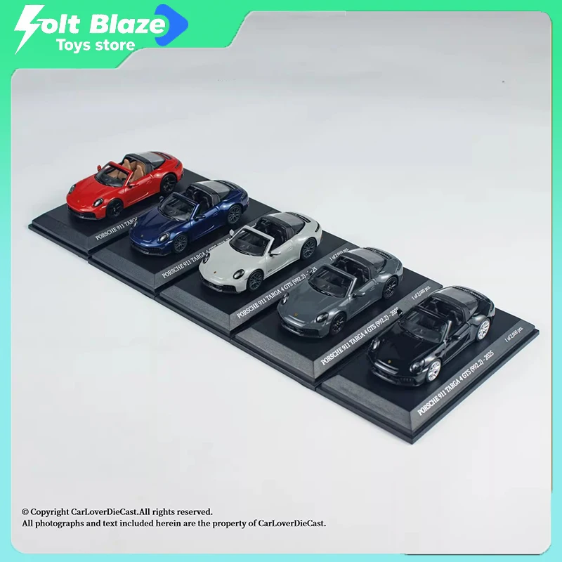 

Миниатюрная модель автомобиля Minichamps 1/64 Porsche 911 992 Targa 4 GTS 2025, коллекционная модель для демонстрации в комнате, подарок для мальчика.