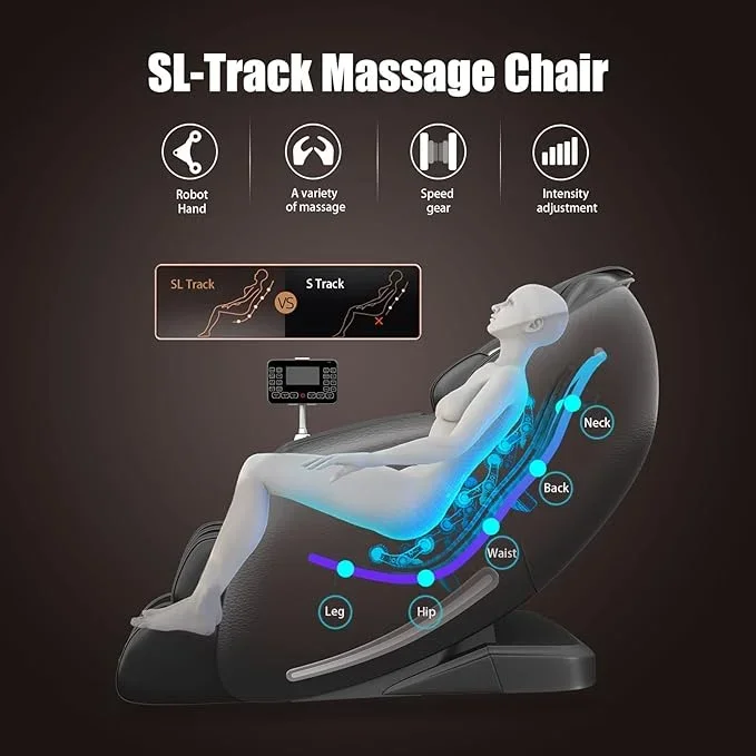 Chaise inclinable de luxe pour la santé et le bien-être, produit de soins de santé, chaise de machine valide, chaise de message complète zéro