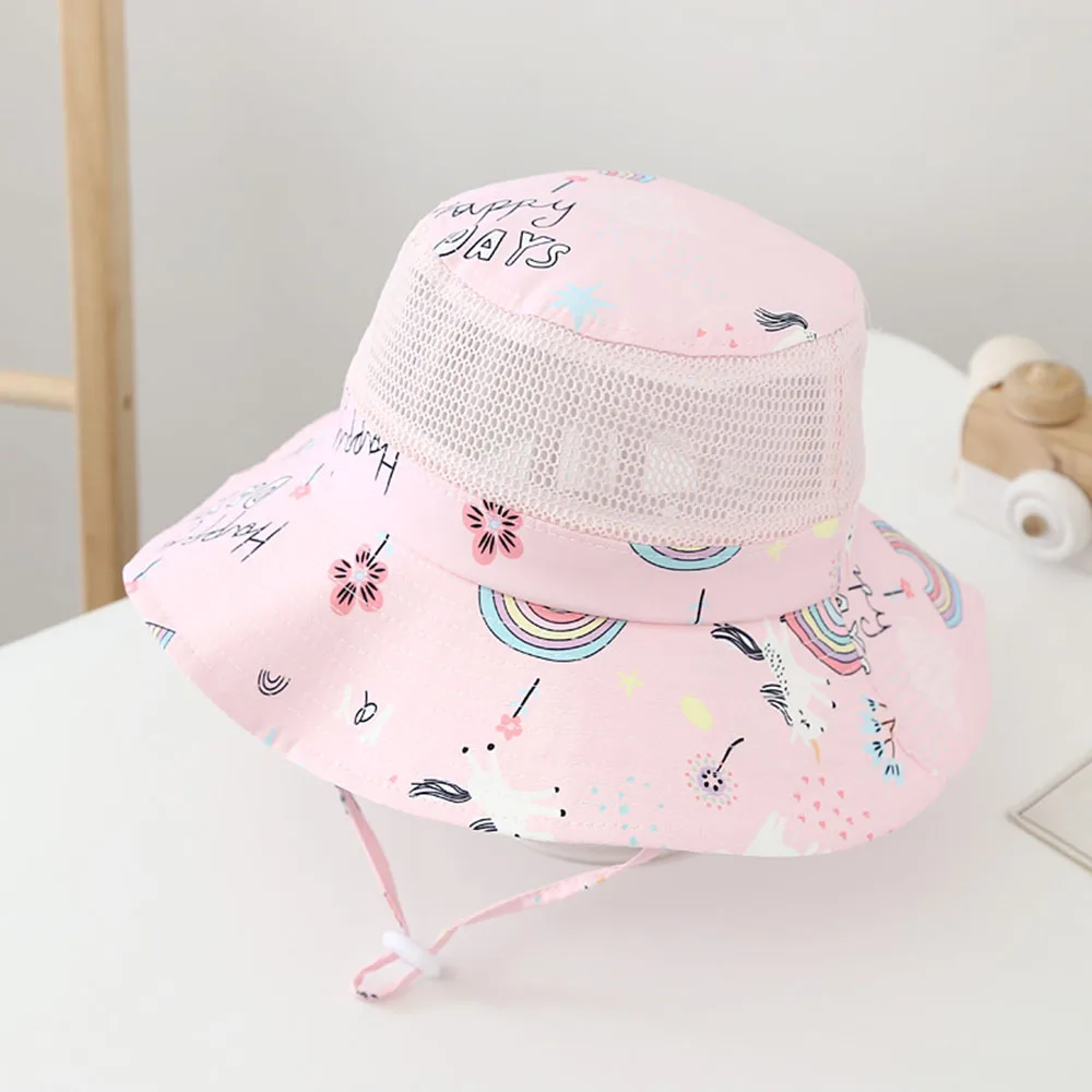 sunshade hat baby hat summer sun hats children\'s hats visor hat Baby Sun hat children Mesh breathable fisherman hat for kids