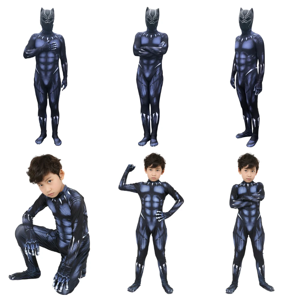 superhero-black-panther-role-play-outfit-zentai-bodysuit-cape-for-halloween-game-conventions-halloween-costume-for-boys