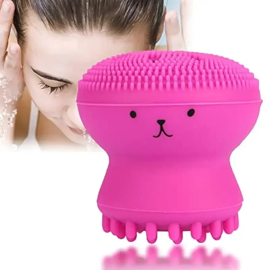 Fashion Exfoliating Face Cleansing Brush Silicone Jellyfish Manual Facial Cleansing Brushes Face Massage Skin Care Tools