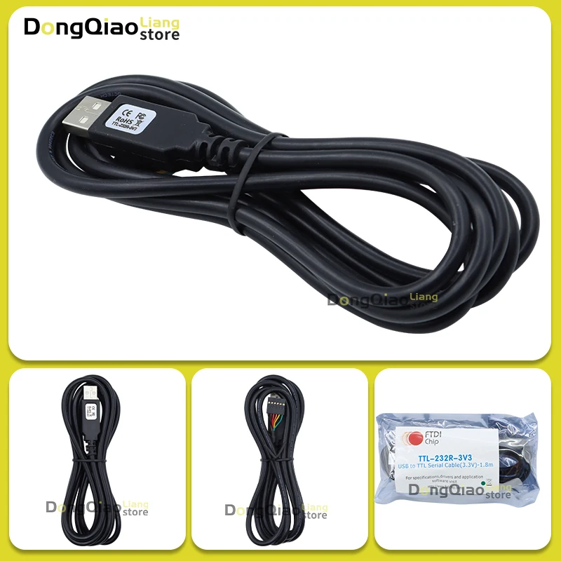 Fro FTDI Genuine Stock TTL-232R-3V3 Single-row through-hole connector USB cable FT232RQ