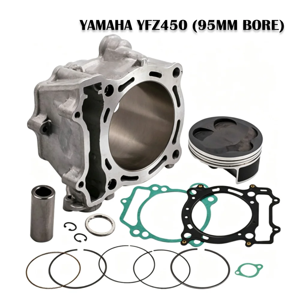 Motorcycle Accessories Forged 95mm Bore Engine Cylinder Piston Gasket Kit for Yamaha YFZ450 YZ450F WR450F 5TA-11311-12-00
