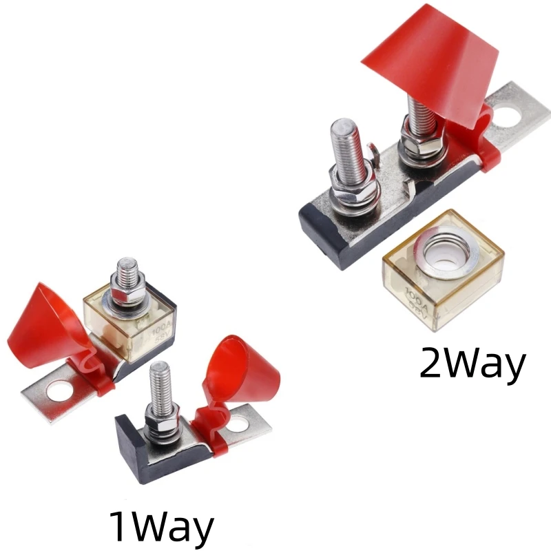 

30A-300A Battery Terminal Mount MRBF Waterproof Fuse Block Kit 58V Stud 5/16" Marine Rated Battery Fuse for Boat Truck