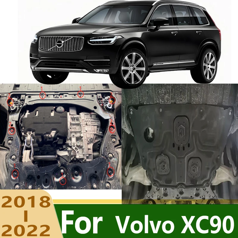 Fit For Volvo XC90 Underbody Engine Skid Plate Protector Anti-Collision Anti-Scratch Wear-Resistant Under Cover Splash Shield