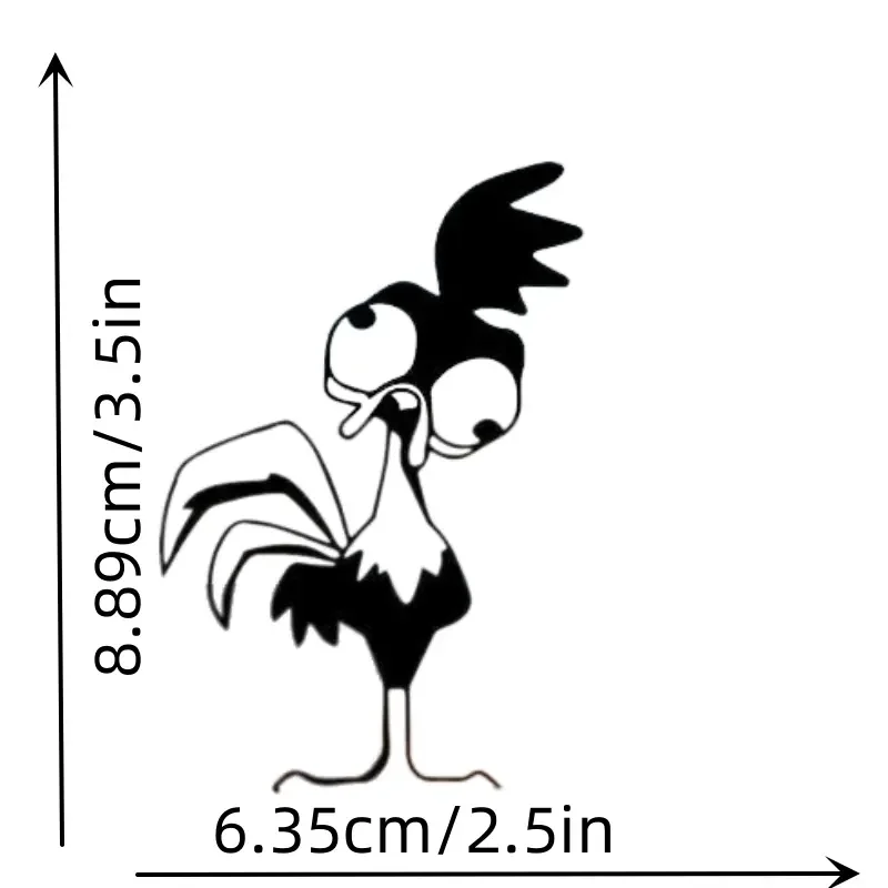 Cute Funny Chicken Rooster Vinyl Decal Vinyl Decal Sticker Premium Quality