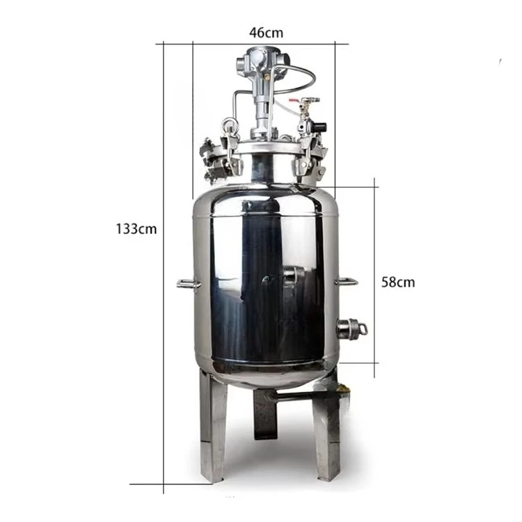 High Quality 100L Pneumatic Spray Paint Pressure Pot Agitator Industrial Air Compressor Pressure Tank with Motor Automatic Mixer