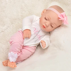 cute  reborn dolls baby doll child  simulated  12 inch soft body cloth for girls christmas toys gift sleeping action figure