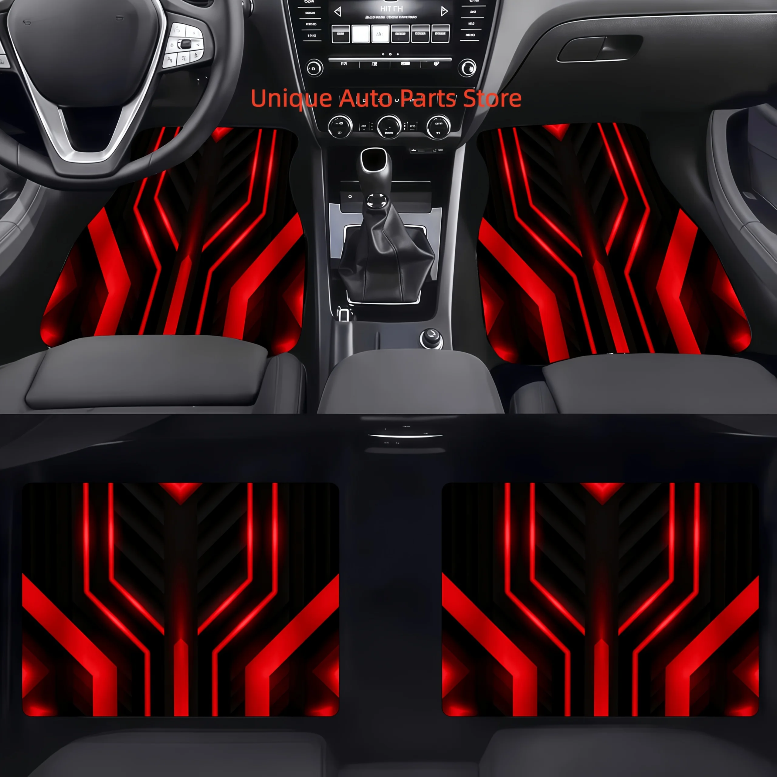 Interior Design Visualizer - Karpet Lantai Mobil 4pcs, Bahan, Desain