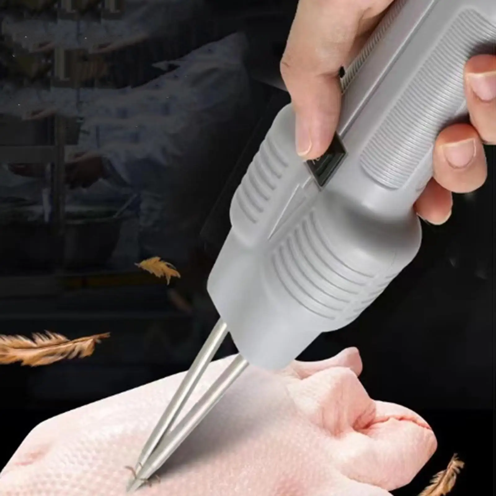 Electric Poultry Plucker Epilator Short Hair Removal Automatic Small Feather Removal Machine for Goose Turkey Bird Duck Chicken