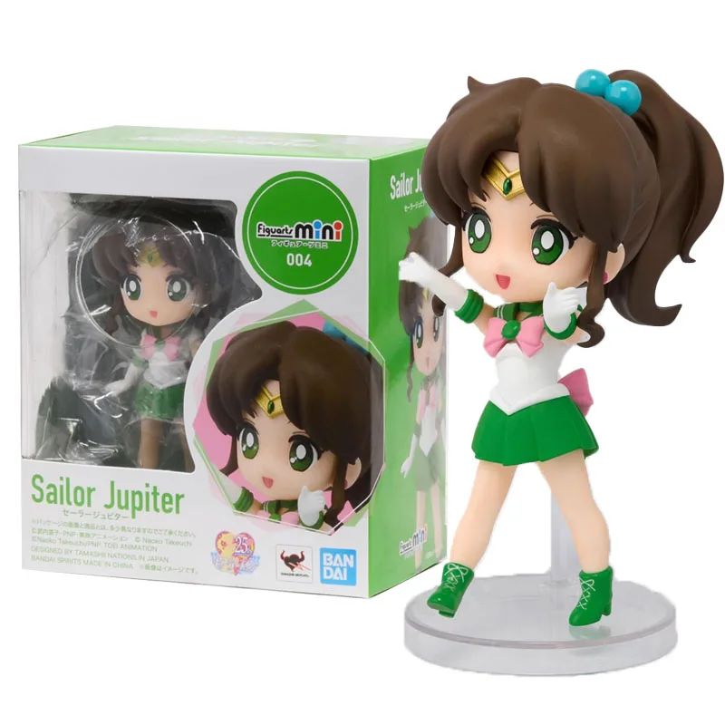 

Bandai Figuarts mini Original Sailor Jupiter Sailor Moon Assembly Model kit Action Figure Toys For Kids Collectible Gift