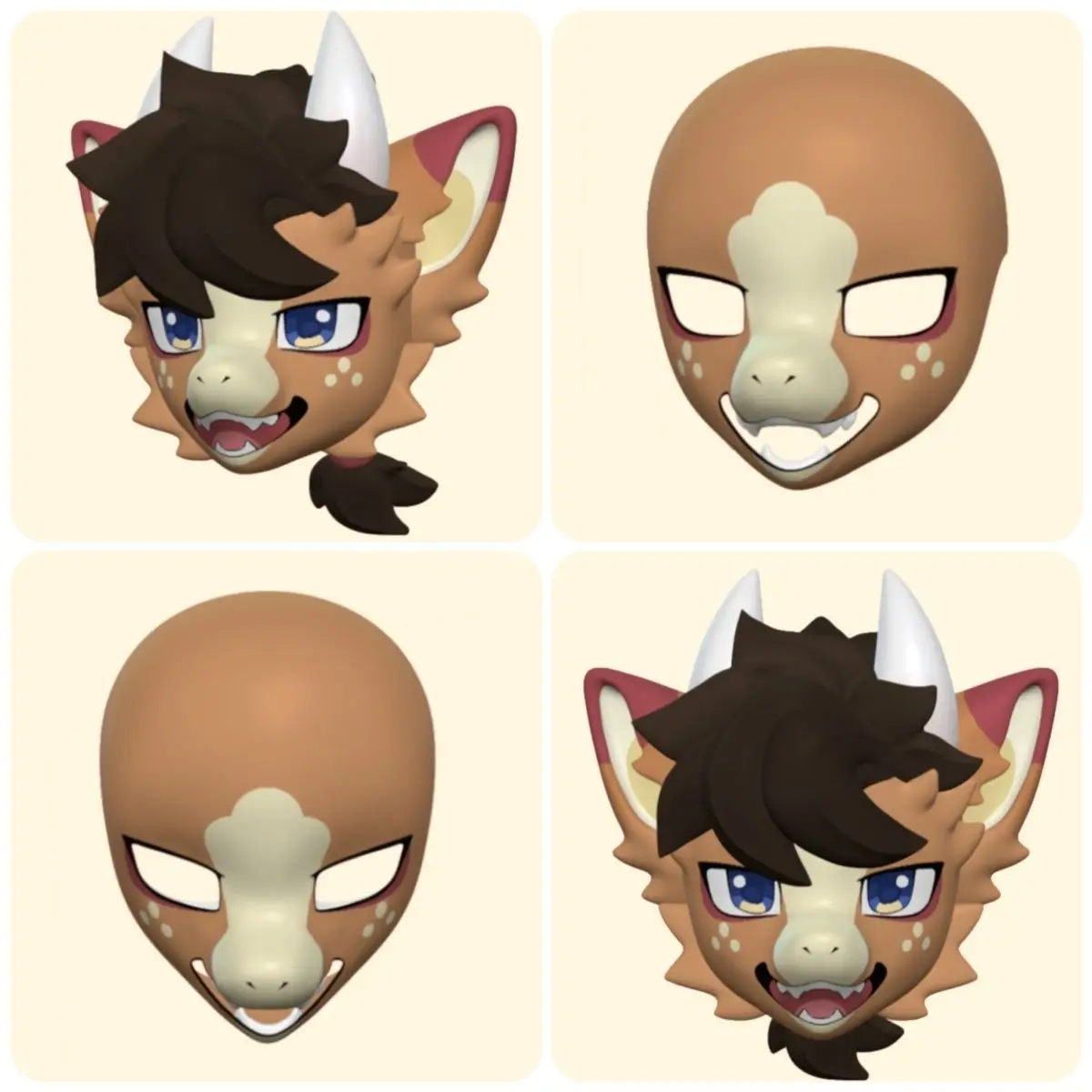 

Kemono Short Snout Base Mask Fursuit Resin Kig Serie Beast Костюм Череп Furuit Костюм PLA Печатный Череп DIY Аксессуары Кигуруми