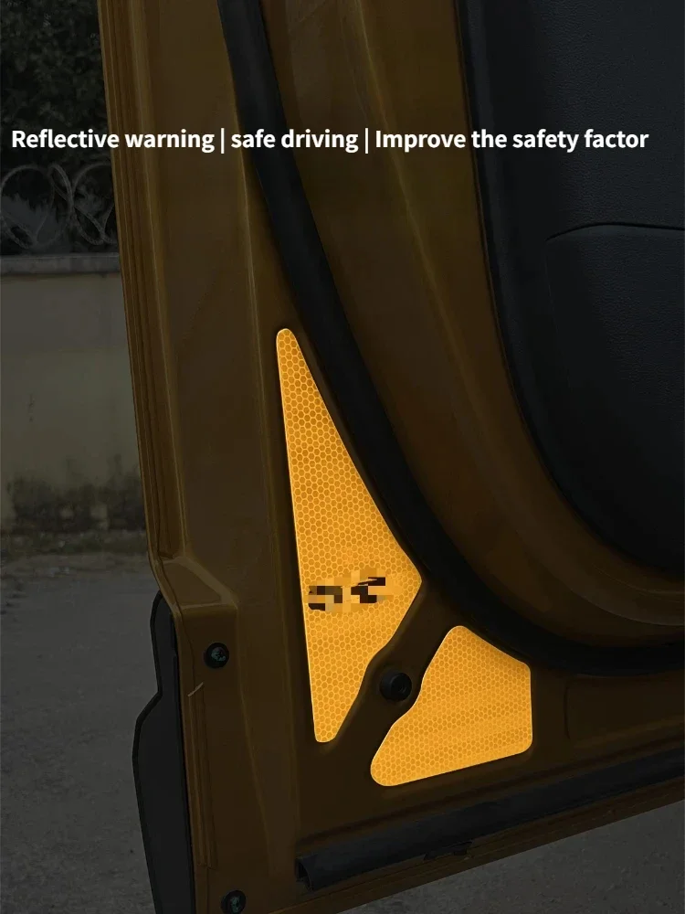 

For Formula Leopard 5 door reflective warning sticker safety glow-in-the-dark sticker car interior supplies