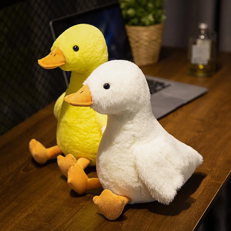 35/60/80cm Fofo Dos Desenhos Animados Pato Amarelo Brinquedo De Pelúcia Bonito Tamanho Grande Stuffed Animals Patos Plushies Boneca Simulação Macio Crianças Brinquedos