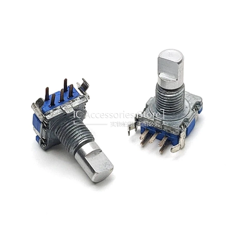 2PCS EC11 Volume Rotary Encoder Horizontal 20 Positioning 20 Pulse Shaft Length 15MM With Switch