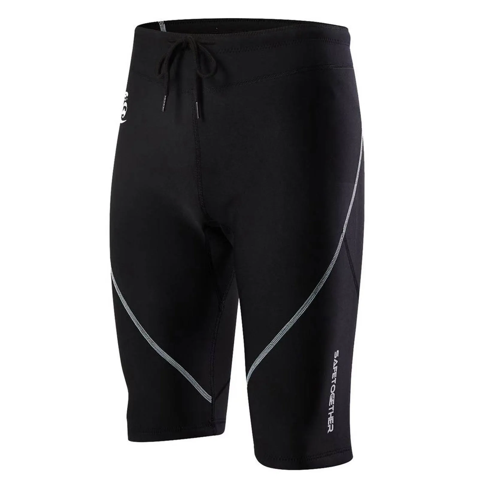 

Men 1.5mm Neoprene Wetsuit Shorts Pants Waist Drawstring Rope Design Diving Shorts for Surfing Kayaking Swimming Diving Canoeing