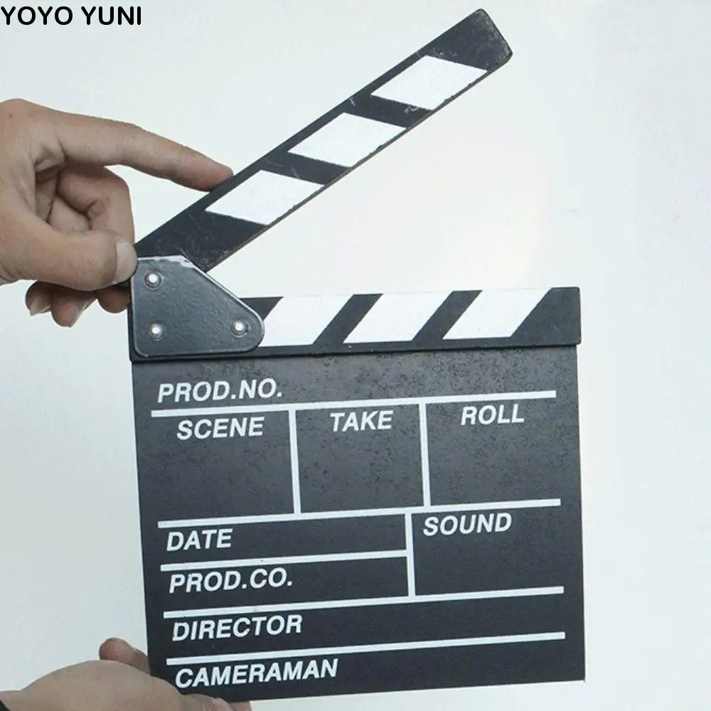 Wooden Regisseur Scene Clapperboard Regisseur Board Creative Photography Prop Regisseur Board Personalized Photography Ornaments
