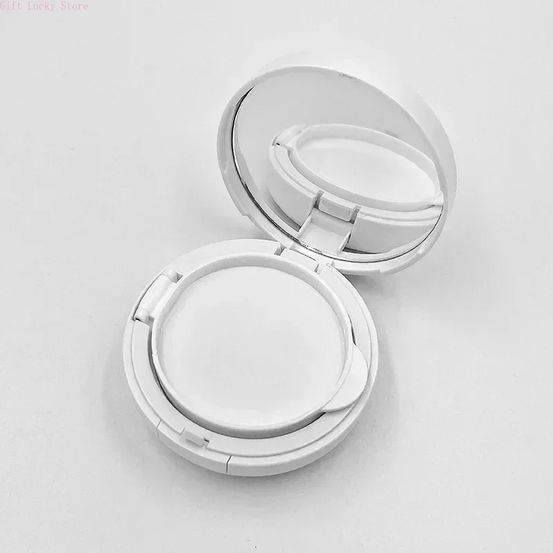 Caja de esponjas con cojín de aire vacío, estuche de maquillaje cosmético portátil, contenedor con esponja en polvo, espejo para base de crema BB, 15g/0,5 oz
