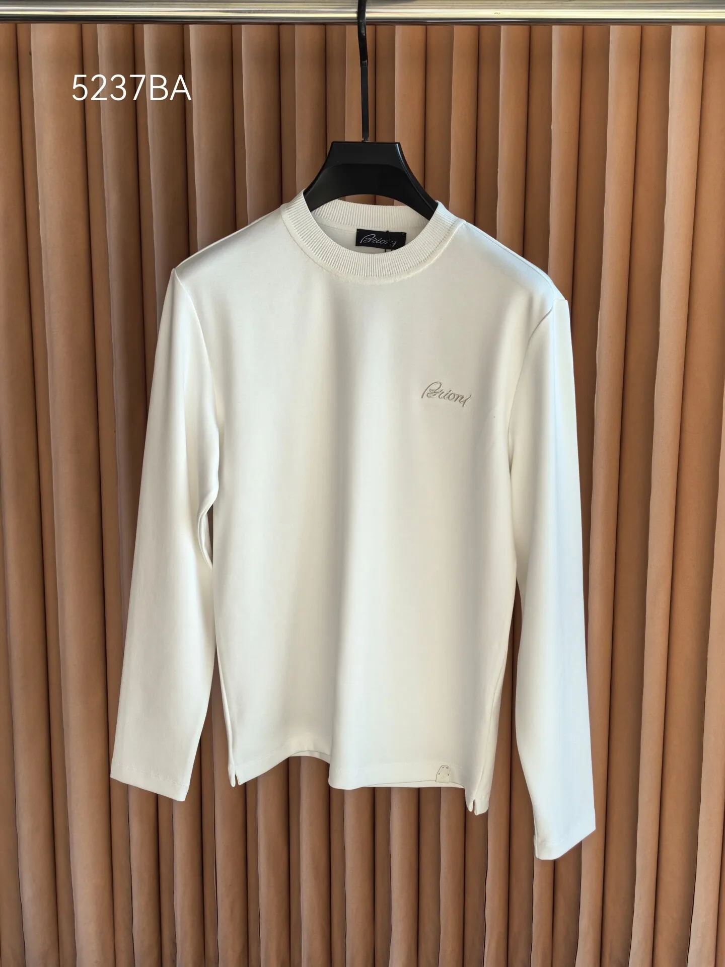 Bri Old Money Style Men's Business Casual 26aw Thin Knitted Long Sleeve T-Shirt
