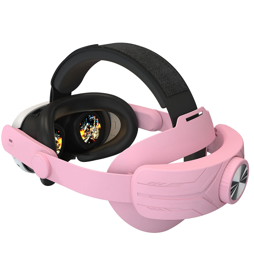 حزام رأس مخصص لسماعة الرأس ميتا كويست 3 VR ، غطاء قناع الوجه ، قابل للتعديل ، الأزرق ، الوردي سماعة الرأس ، VR ملحقات كيس حقيبة