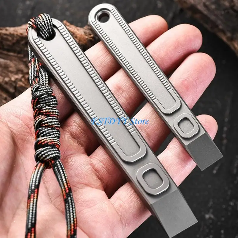 

G6DE MultiPurpose Pry Rod Keychains Tool Heavy Duty Keychains Prybar Bottle Opener Portable Metal Alloy Multitool Prybar