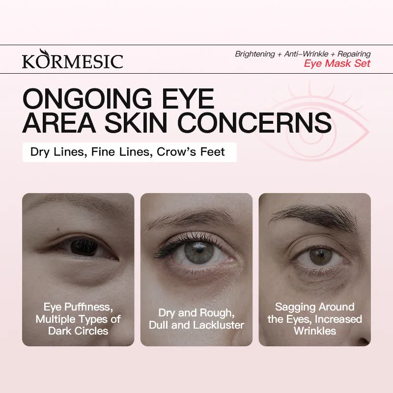 60pcs KORMESIC Carystal Collagen Eye Mask Anti Dark Circles Eyes Bag Anti-Wrinkles Anti-Aging Moisturizing Eye Patches Gel Masks