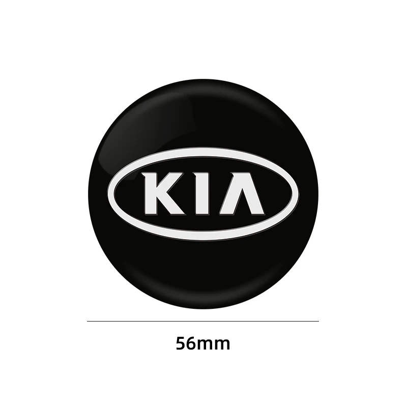 4pcs 56mm Car Wheel Center Hub Cap Badge Emblem Decal Wheel Sticker For Rio 3 4 Ceed Cerato Sportage Soul Sorento K2 K5 Flip