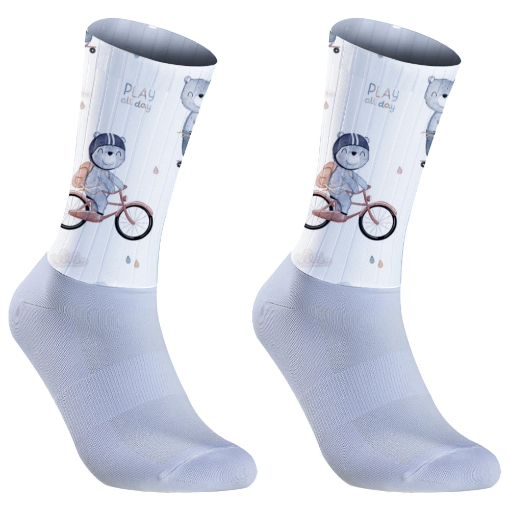 Calcetines deportivos profesionales para hombre y mujer, medias de compresión de alta calidad para ciclismo, correr al aire libre, novedad