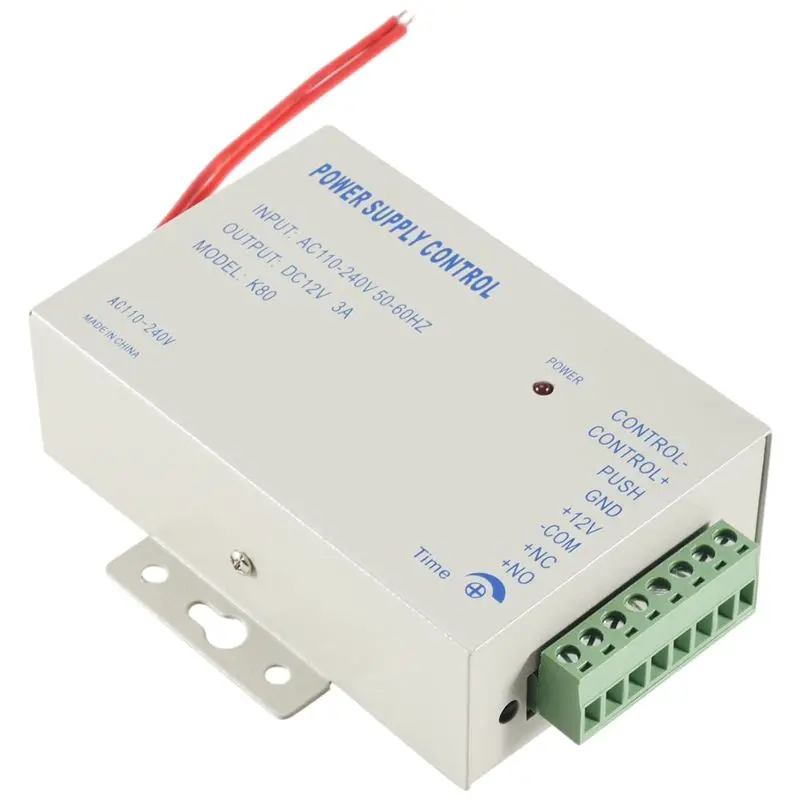 ?K80 Door Access System Electric Power Supply Control DC 12V 3A Miniature Power/Electric Lock Power/Access Control System