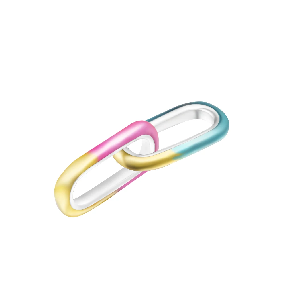 

ME Стайлинг Tie-dye двойная фотография 100% детской серебряной бисера Бесплатная доставка