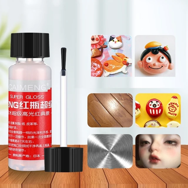 Powłoka z połyskiem do kamienia glina żywiczna wyroby ceramiczne z drewna 0.67oz butelka Y08E