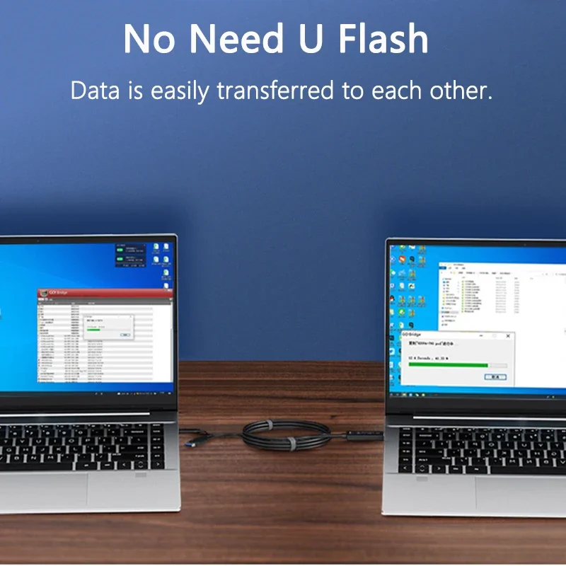 USB3.0 Type-C High Speed 5Gbps PC To PC Online Share Sync Link Net Direct Data File Transfer Bridge Easy Copy Between 2 Computer
