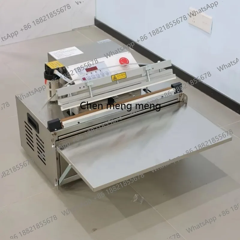 500 External Vacuum Packaging Machine Industrial Large Pump Dual Nozzles Auto Shut Off Emergency Stop Switch