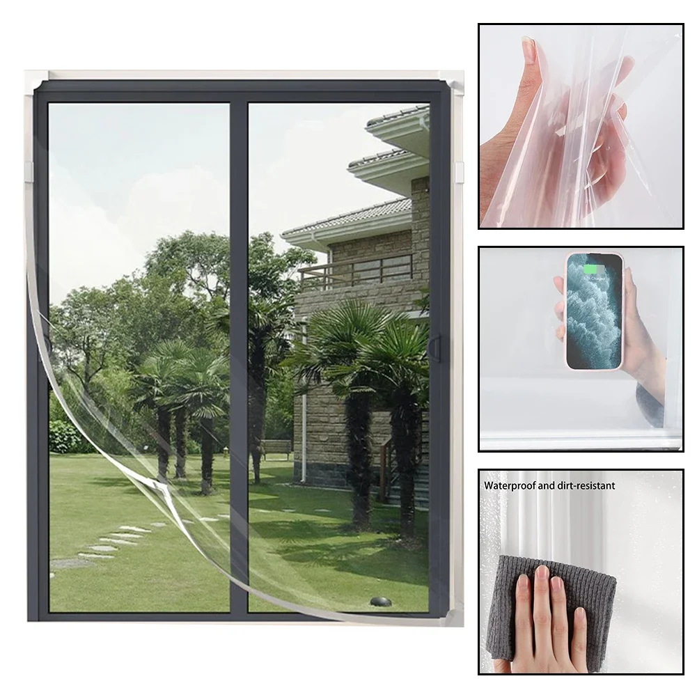 Enhanced Window Insulation Thermal Film Window Insulation Film Custom Cut Window Insulation Draft Blocker For Windows