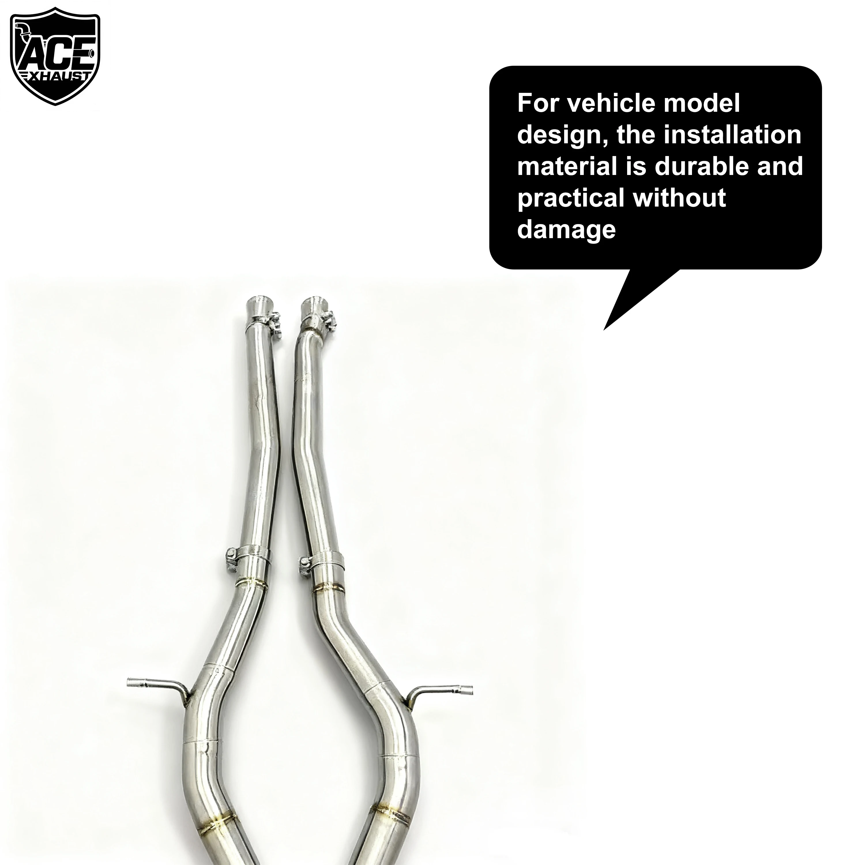 ACE Hochleistungs-Auspuffanlage für Mercedes-Benz S63 AMG W222 5.5T SUS304 Valvetronic Auspuffsysteme mit Ventilschalldämpfer – Detail 7