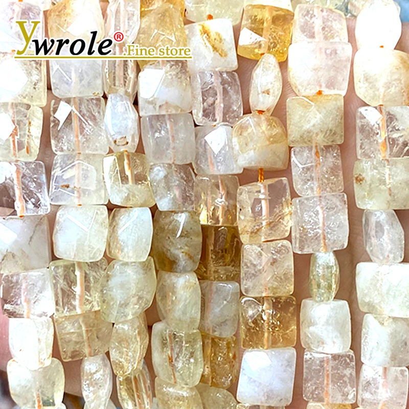 

Натуральный драгоценный камень цитрин 9-10 мм граненые плоские квадратные свободные бусины-разделители для изготовления ювелирных изделий Diy браслеты подвески аксессуары