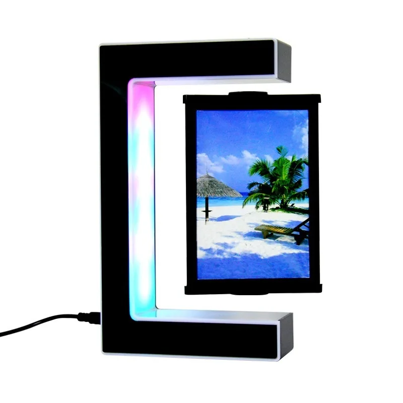 Magnetic levitation photo frame, suspended photo creative birthday gift gift student friend couple home ornament