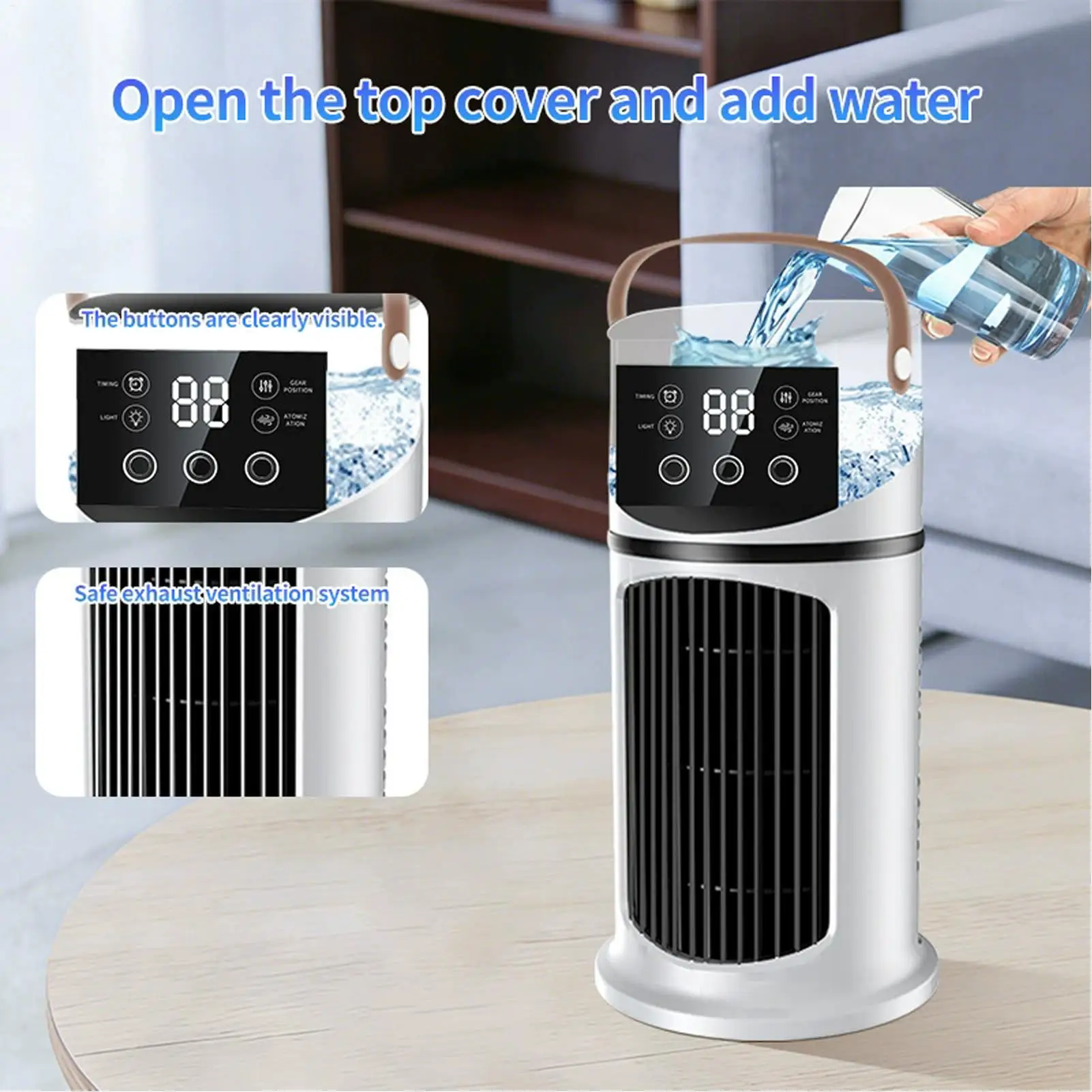 Tower Fan for Bedroom Multi-functional Powerful Blower 9-Speed Bedroom Fan for Dorm Kitchen Office Home Men Women Indoor Desktop